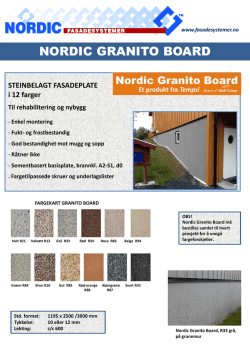 BROSJYRE Nordic Granito 2015