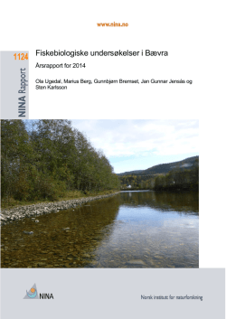 Fiskebiologiske undersøkelser i Bævra. Årsrapport for 2014