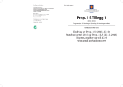 Prop. 1 S Tillegg 1 (2015-2016)