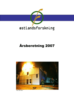 Årsberetning 2007 - Østlandsforskning