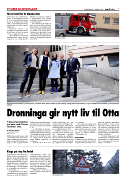 2015.04.30 "DRONNINGA GIR NYTT LIV TIL OTTA" Norddalen