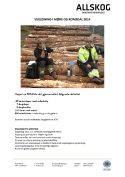 ALLSKOGs rapport om veiledning av skogeiere 2014