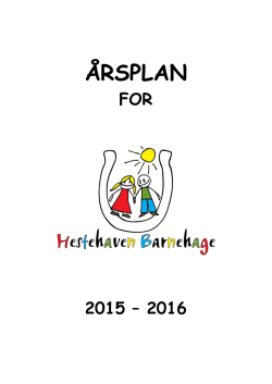 Årsplan 2015 - 2016