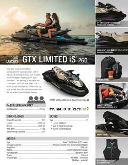 GTX† LIMITED iS™ - Kajander Motor AS