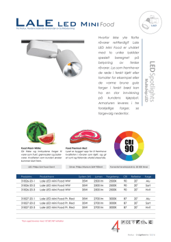 Produktark Lale LED Mini Food 35W (Gen4)
