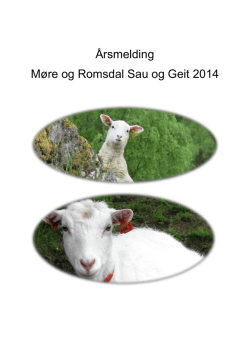 Årsmelding Møre og Romsdal Sau og Geit 2014