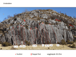 Undedalen Snufest Rappel fest vegghøyde 20-25m