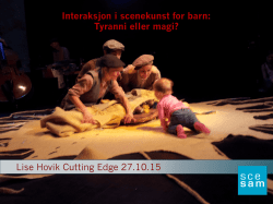 Lise Hovik Cutting Edge 27.10.15 Interaksjon i