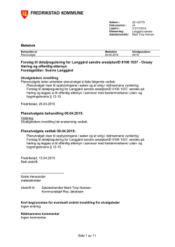 Møtebok planutvalget 09.04.15, sak 24/15