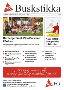 Buskstikka - 2014 - Fellesorganisasjonen