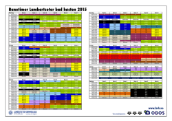 Banetider - Lambertseter Svømmeklubb