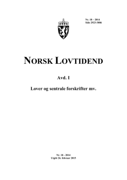 NORSK LOVTIDEND