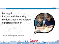 Østensjø skole, powerpoint Utdanningsetata filetype pdf