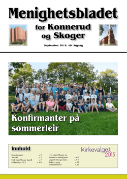Menighetsbladet 03/15 - Den norske kirke i Drammen