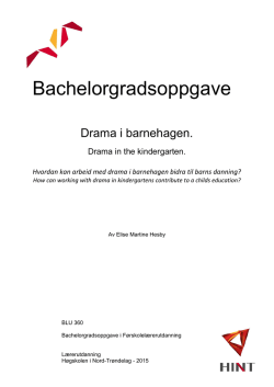 Bachelorgradsoppgave