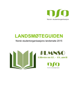 en guide - Norsk studentorganisasjon