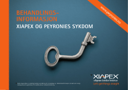 Enkel brosjyre om Xiapex og behandling av Peyronies