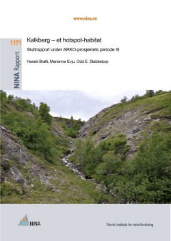 Kalkberg – et hotspot