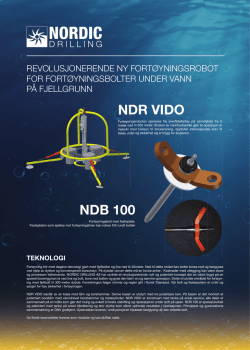 NDB 100 NDR VIDO - About Nordic drilling