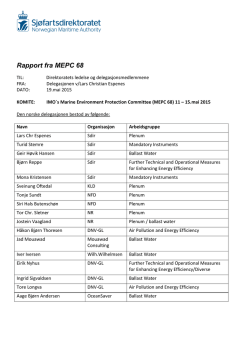 MEPC 68 Norsk rapport