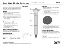 Super Bright LED Solar Garden Light