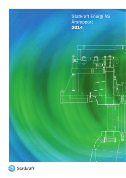 Statkraft Energi AS Årsrapport 2014