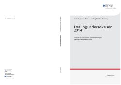 Lærlingundersøkelsen 2014 WEB