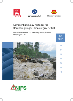 Rapport NIFS - Naturfare - Infrastruktur - Flom