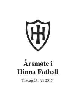 2014 - Hinna Fotball