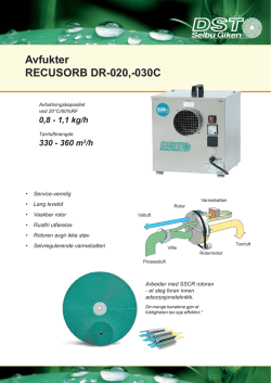 Avfukter RECUSORB DR-020,-030C