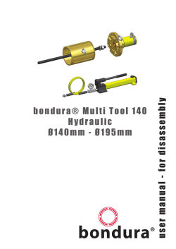 user manual bmt 140.indd - The bondura® technology