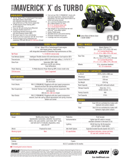 2016MAVERICK™ X® ds TURBO