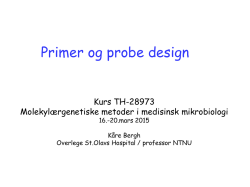 Primer og probe design