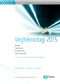 Vegteknologi2015 - ITS