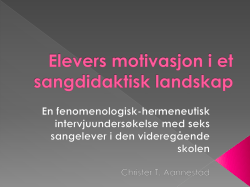 Christer T. Aannestads presentasjon