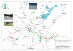 Kart over turstier i Teveldalen