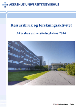 Forskningsresultater 2014 - Akershus universitetssykehus