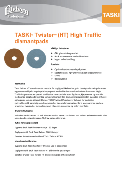 TASKI® Twister™ (HT) High Traffic diamantpads