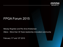 FPGA Forum 2015