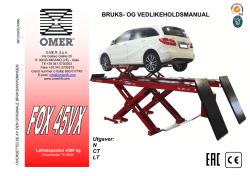 Brukermanual FOX 45VX