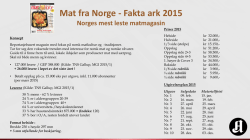 Mat fra Norge - Fakta ark 2015