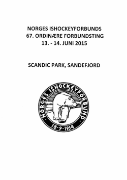 Saksdokumenter-2015 - Norges Ishockeyforbund