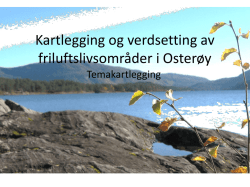 Kartlegging og verdsetting av friluftslivsområder i Osterøy