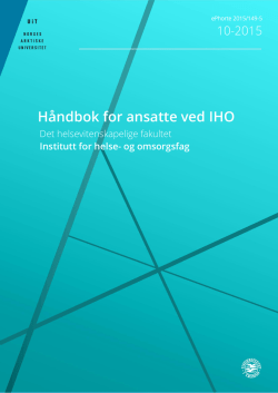 Håndbok for ansatte ved IHO