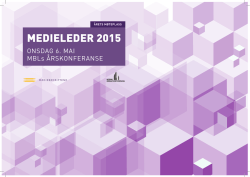 Hele programmet – Medieleder2015
