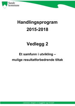 Handlingsprogram 2015-2018 Vedlegg 2