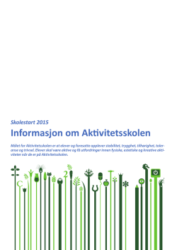 Informasjon om Aktivitetsskolen