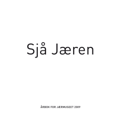 ÅRBOK FOR JÆRMUSEET 2009