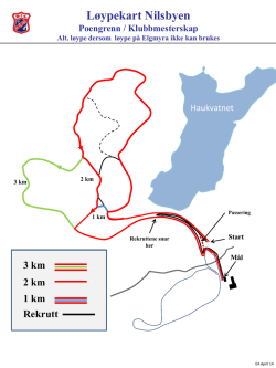 Løypekart Nilsbyen Poengrenn / Klubbmesterskap