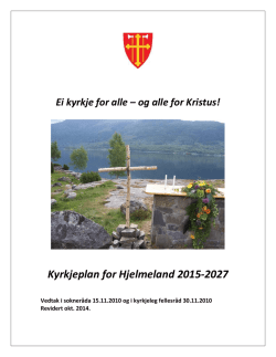 Kyrkjeplan for Hjelmeland